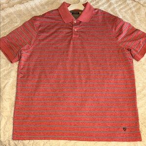 Daniel Cremieux Performance Red and Blue Striped Shirt